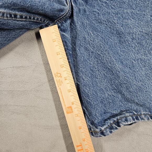 VTG Carhartt B26 DST Denim Shorts Men’s Size 36 (34) Blue Workwear Y2K Dadcore - Picture 10 of 11